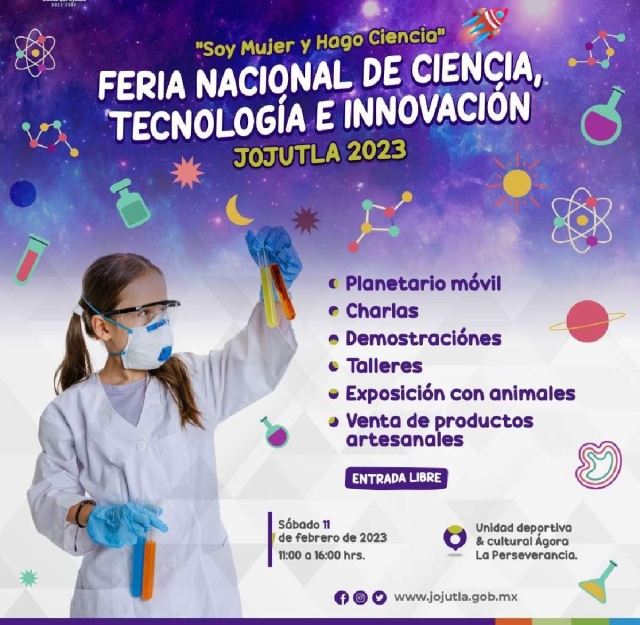 A través de actividades lúdicas y divertidas, los niños podrán aprender de las diferentes ramas de la ciencia y la tecnología, además de demostración de reptiles, exposición de aves y drones, dijeron.