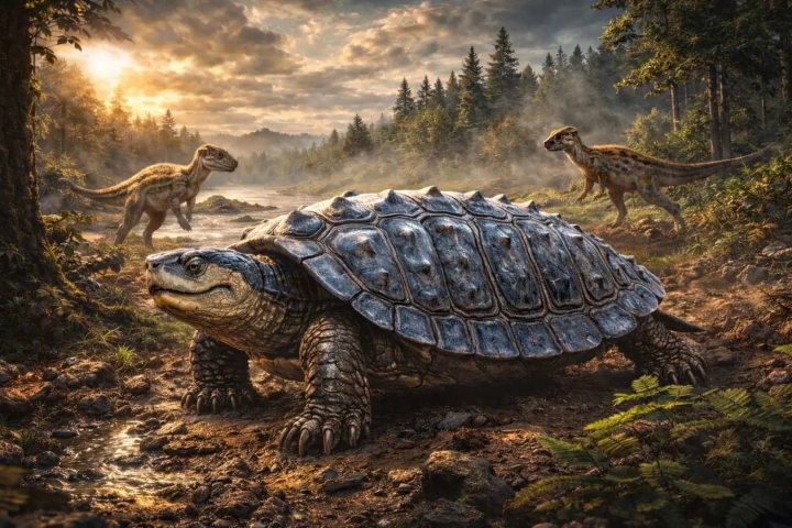 F&oacute;sil de tortuga terrestre revela migraciones entre continentes en el Cret&aacute;cico