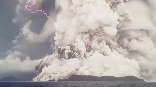 La erupción del volcán submarino Hunga Tonga Hunga Ha&#039;apai, en Tonga se escuchó a cientos de kilómetros.