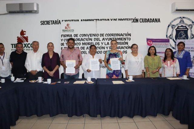 Compromiso firme en Temixco: Convenio para erradicar la violencia