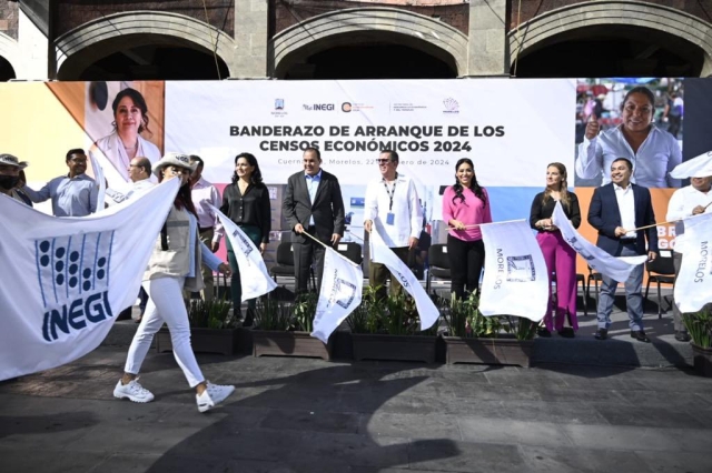 Preside gobernador ceremonia de banderazo de inicio de &#039;Censos Económicos 2024&#039;