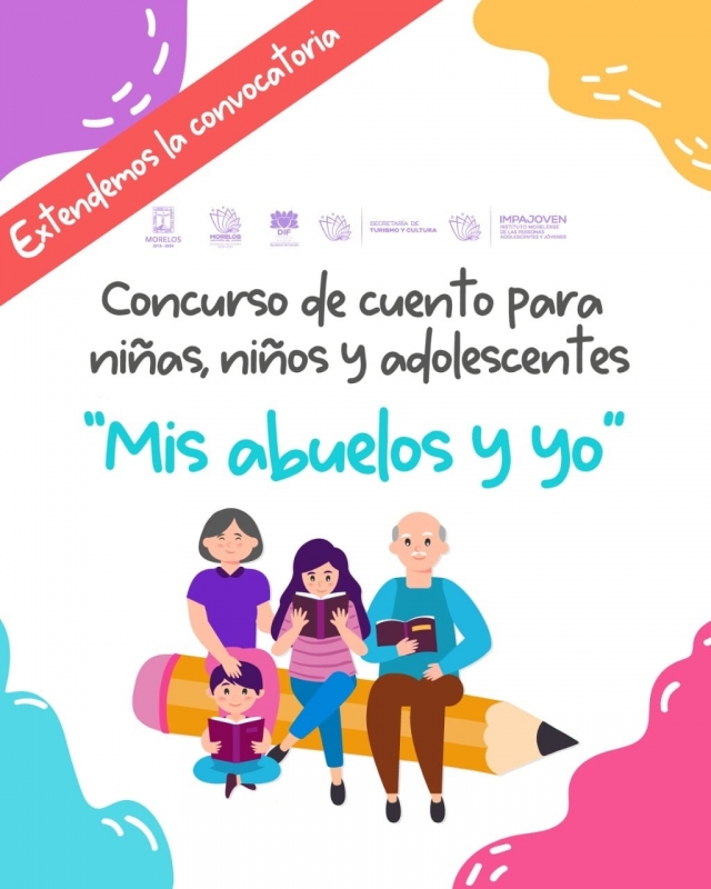 Convocatoria de concurso de cuento &#039;Mis abuelos y yo&#039; termina el 25 de agosto