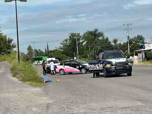 La víctima quedó tendida a orillas de la carretera.