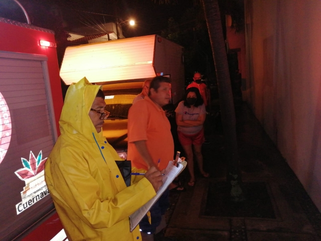 PC Cuernavaca atendió reportes de daños severos causados por lluvias