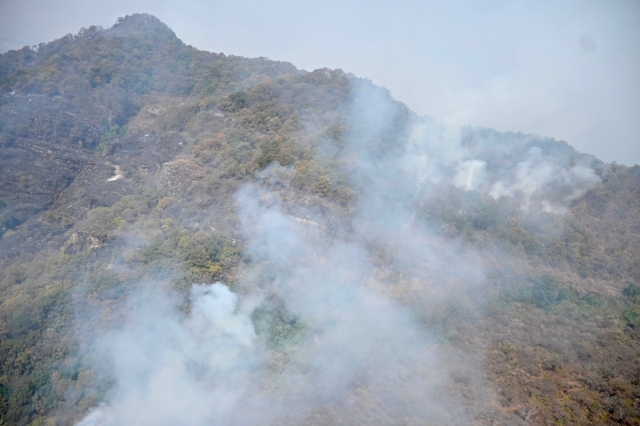 Sigue detenido presunto causante de incendio en Tepoztlán