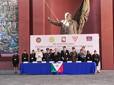 Conmemoran 80 aniversario de la Fuerza A&eacute;rea Expedicionaria Mexicana
