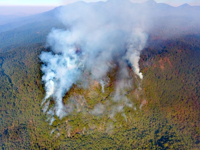 Atiende Mando Unificado incendio en cerro &#039;Ocelotzin&#039;, en Huitzilac