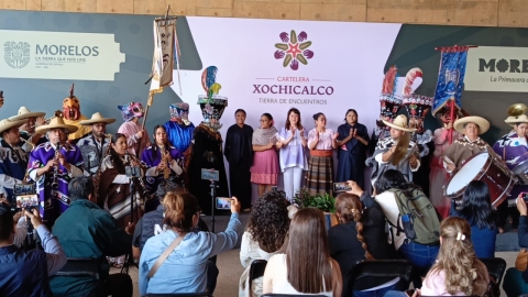 Presenta gobernadora Margarita Gonz&aacute;lez Saravia cartelera 'Xochicalco, tierra de encuentros'
