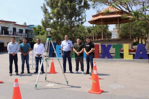 Activan placa geodésica en el municipio de Yecapixtla