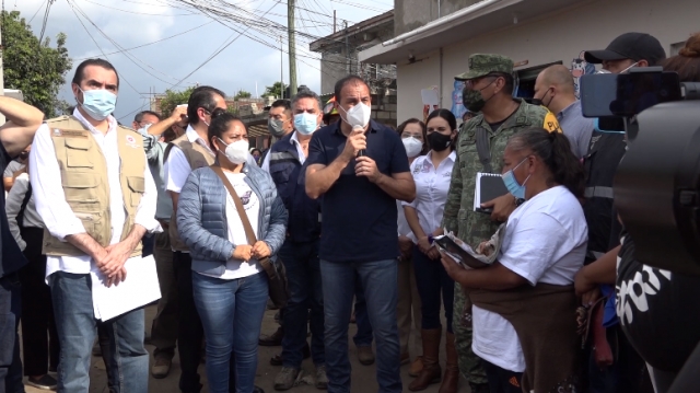 Destina gobierno de Cuauhtémoc Blanco recursos para apoyar a familias afectadas por desastres naturales