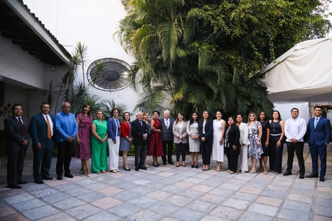 Refrenda gobernadora Margarita González Saravia relación institucional con jueces y magistrados de distrito