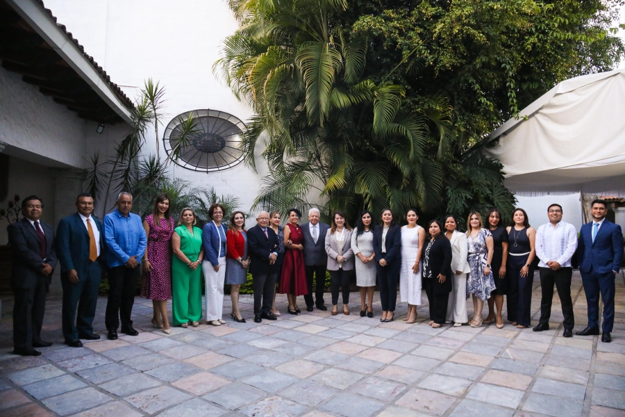 Refrenda gobernadora Margarita González Saravia relación institucional con jueces y magistrados de distrito