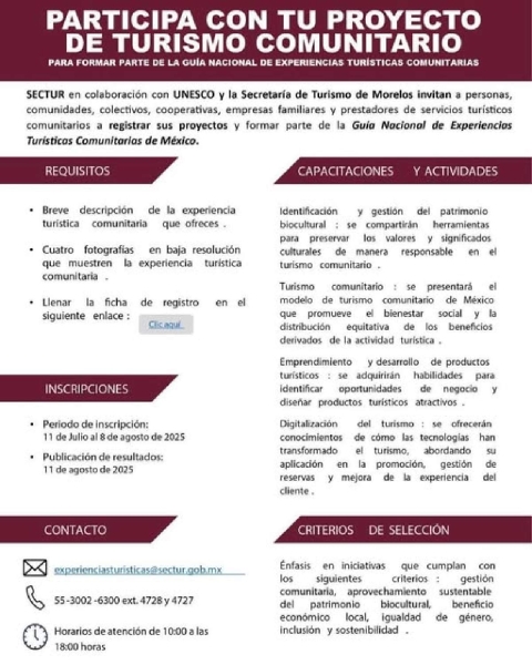 El Ayuntamiento de Jojutla orientará y auxiliará a los interesados en participar en esta convocatoria.