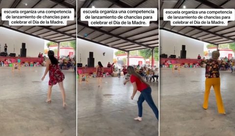 ‘La chancla voladora’: escuela en Hidalgo celebra a mamás con concurso viral | Video