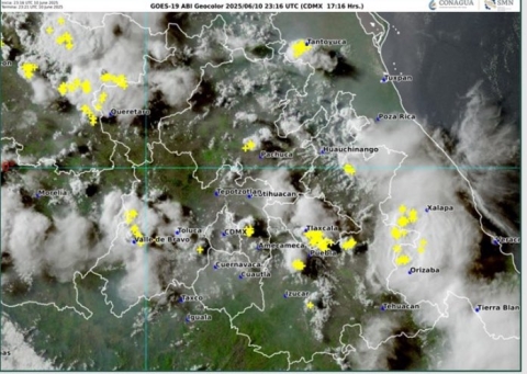En las próximas horas se esperan lluvias fuertes en varias zonas de Morelos: CEPCM