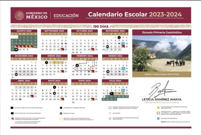 El 28 de agosto iniciará el ciclo escolar 2023-2024