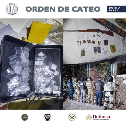   La droga y los objetos incautados quedaron a cargo de las autoridades.