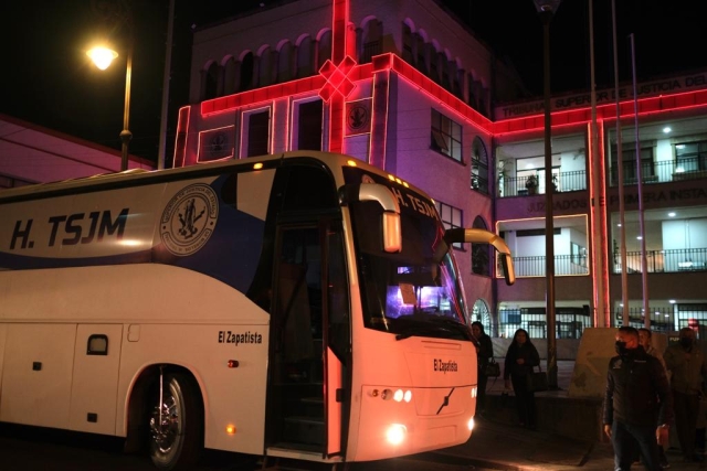 Los autobuses fueron bautizados como “El Zapatista”, “El Juarista” y “El Morelense”. TSJ 