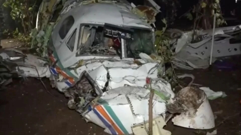 Ambulancia a&eacute;rea se estrella en India y deja siete fallecidos
