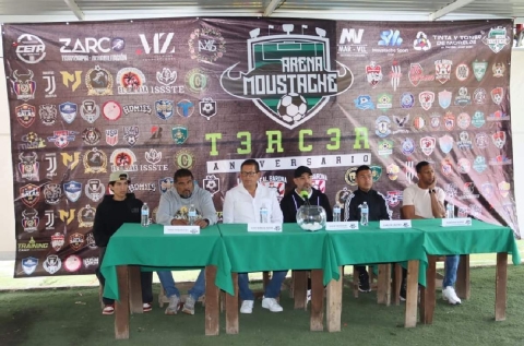 La Unión de Morelos estuvo presente en la conferencia de prensa donde se anunciaron las diferentes actividades deportivas que se llevarán a cabo como parte de la celebración del tercer aniversario de la Arena Moustache.