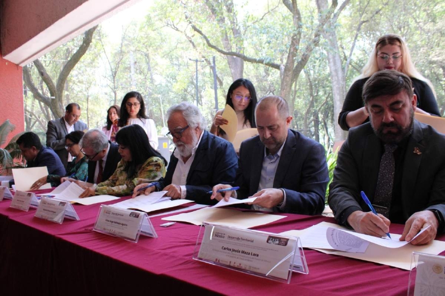 Con la firma del convenio, la Sedatu informó la elaboración del Programa de Ordenamiento de la Zona Metropolitana del Valle de México. 