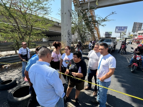 Atiende SAPAC manifestación de vecinos de la colonia Adolfo López Mateos