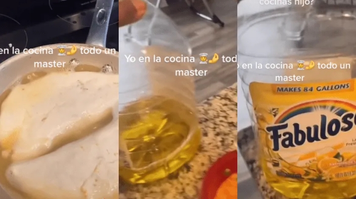 Trata de probar que sabe cocinar; confunde el ‘Fabuloso’ con el aceite de cocina