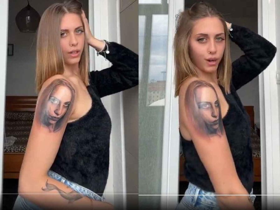 Joven recibe duras críticas tras tatuarse su propio rostro en un brazo