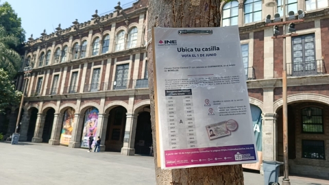 Coloca INE anuncios de localización de casillas para elección judicial