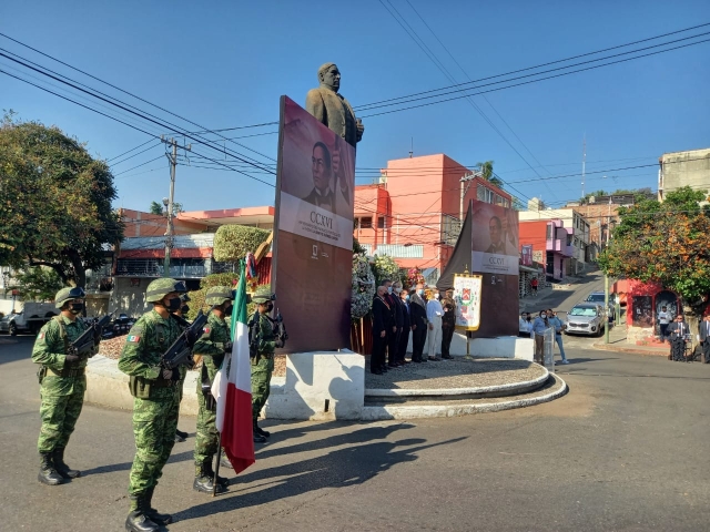 Conmemora gobierno estatal CCXVI aniversario del natalicio de Benito Juárez García