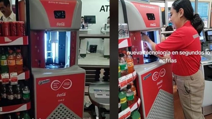 Revolución tecnológica: Coca-Cola crea máquina que enfría bebidas en segundos