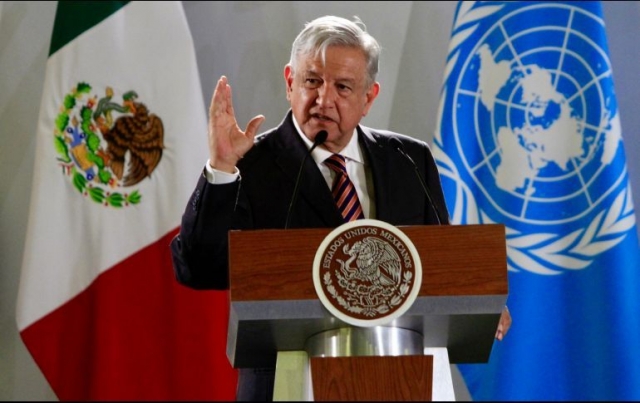 AMLO pide a la ONU distribución equitativa de vacunas.