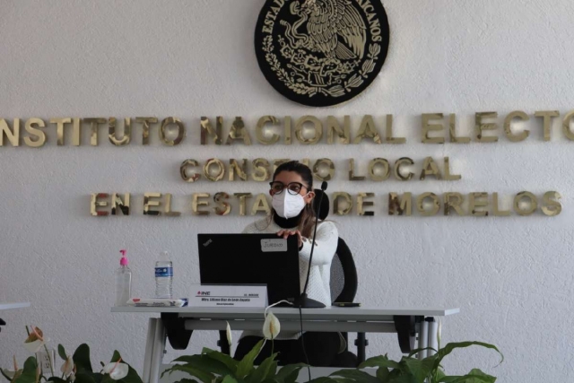 Liliana Díaz de León Zapata, consejera presidenta del INE en Morelos. 