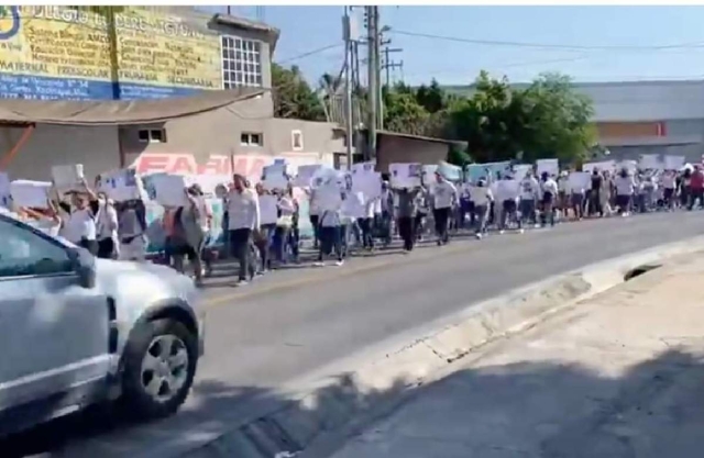 La protesta cruzó la ciudad de norte a sur.