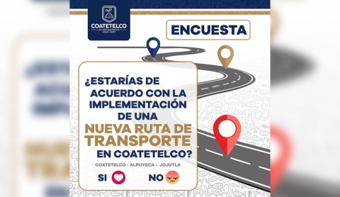 Proponen nueva ruta de transporte entre Coatetelco, Alpuyeca y Jojutla