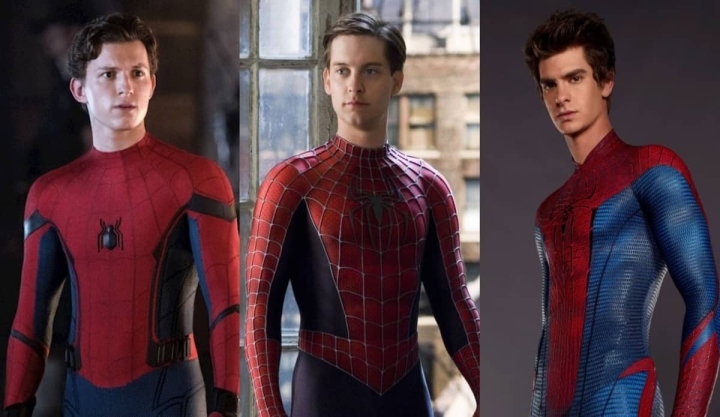Tom Holland, Tobey Maguire y Andrew Garfield recrean el clásico meme de Spider-Man