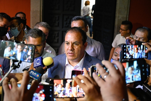 Convoca Cuauhtémoc Blanco a trabajar por Morelos y evitar ocurrencias entre actores políticos