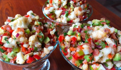 Receta fácil de ceviche vegetariano para Cuaresma