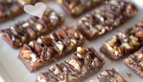 Barritas saludables sin azúcar, sin cocción y con solo tres ingredientes