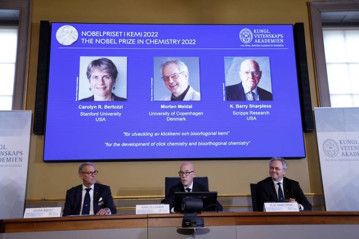 Nobel de Química 2022: premian a tres científicos por la combinación de moléculas