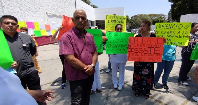 Los trabajadores levantaron la voz con el fin de que atiendan sus demandas.