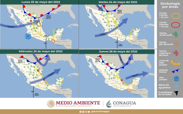 Se prevé cielo nublado y chubascos para esta semana en Morelos