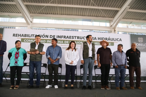 Entrega Gobierno de Morelos obras que mejoran el abasto de agua pluvial en la comunidad de Coajomulco