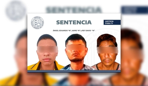Sentencian a tres hombres a 65 años de cárcel