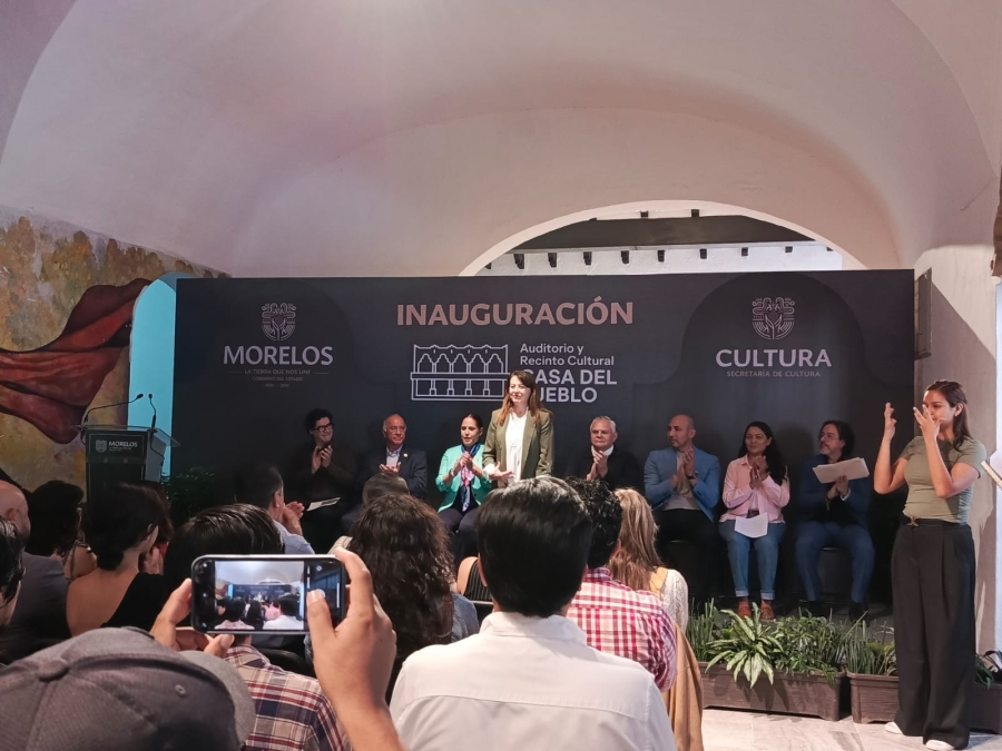 Preside gobernadora Margarita González Saravia inauguración del auditorio y recinto cultural Casa del Pueblo