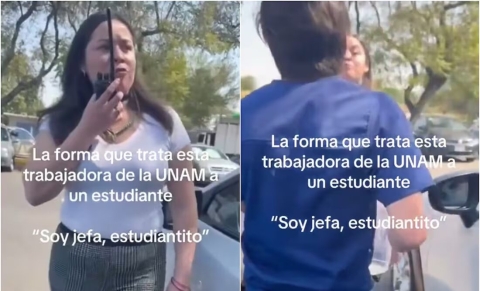 Vigilante de la UNAM insulta y amenaza a estudiante por no mostrar credencial