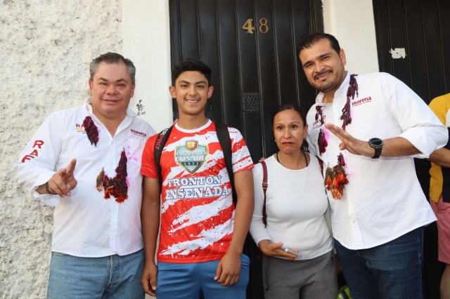 Rafael Reyes y David Ortiz visitan las colonias Bugambilias  y El Edén