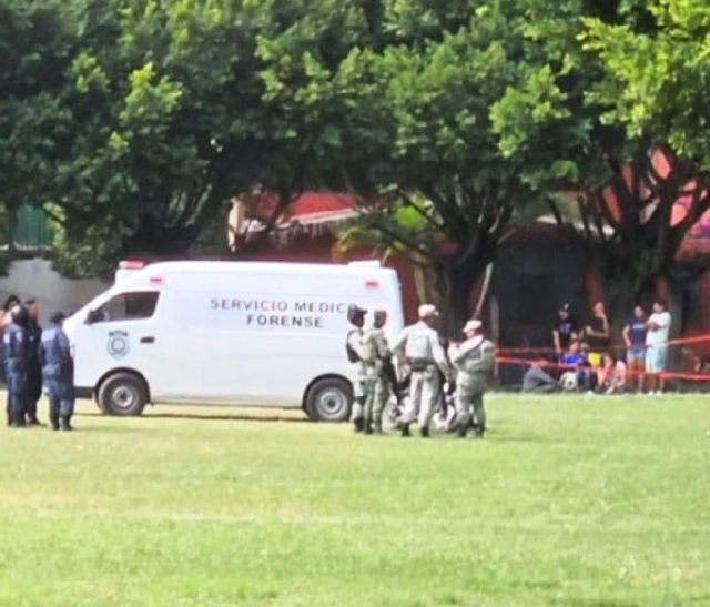 Los hechos ocurrieron alrededor de las 10:30 de la mañana de ayer en la cancha de la colonia Eusebio Jáuregui, en Cuautla. 