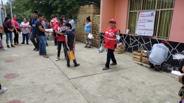 Continúa Cruz Roja trabajo de prevención en comunidades de zona de riesgo del volcán Popocatépetl