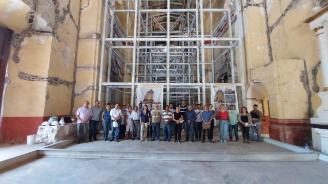 Reinician trabajos de restauración del templo de Santiago Apóstol en Jiutepec